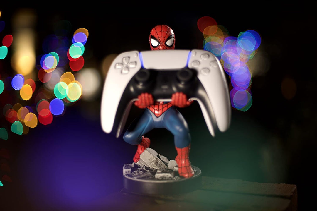 Spider-Man Classic Cable Guy - Controller & Phone Holder with 2-in-1 Charging Cable