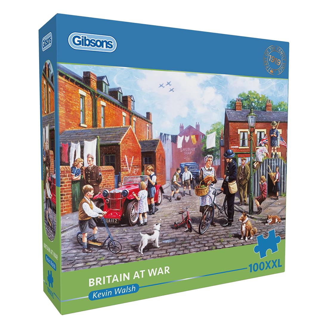 Gibsons Britain at War Jigsaw Puzzle - 100 XXL Pieces | Recycled Board | Includes Poster 1