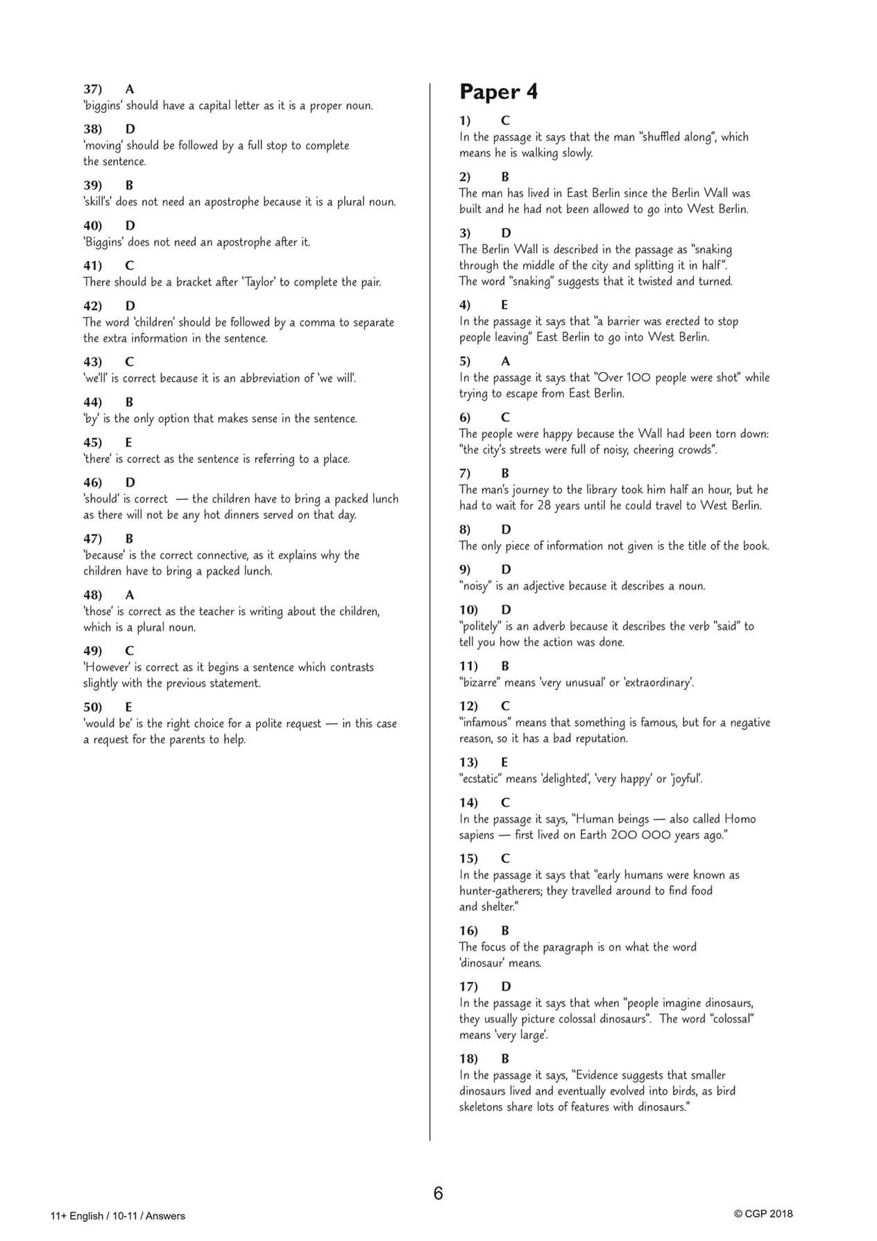 CGP Books 11+ GL English Practice Papers - Ages 10-11 | Pack 1 with Parents' Guide & Online Edition 7