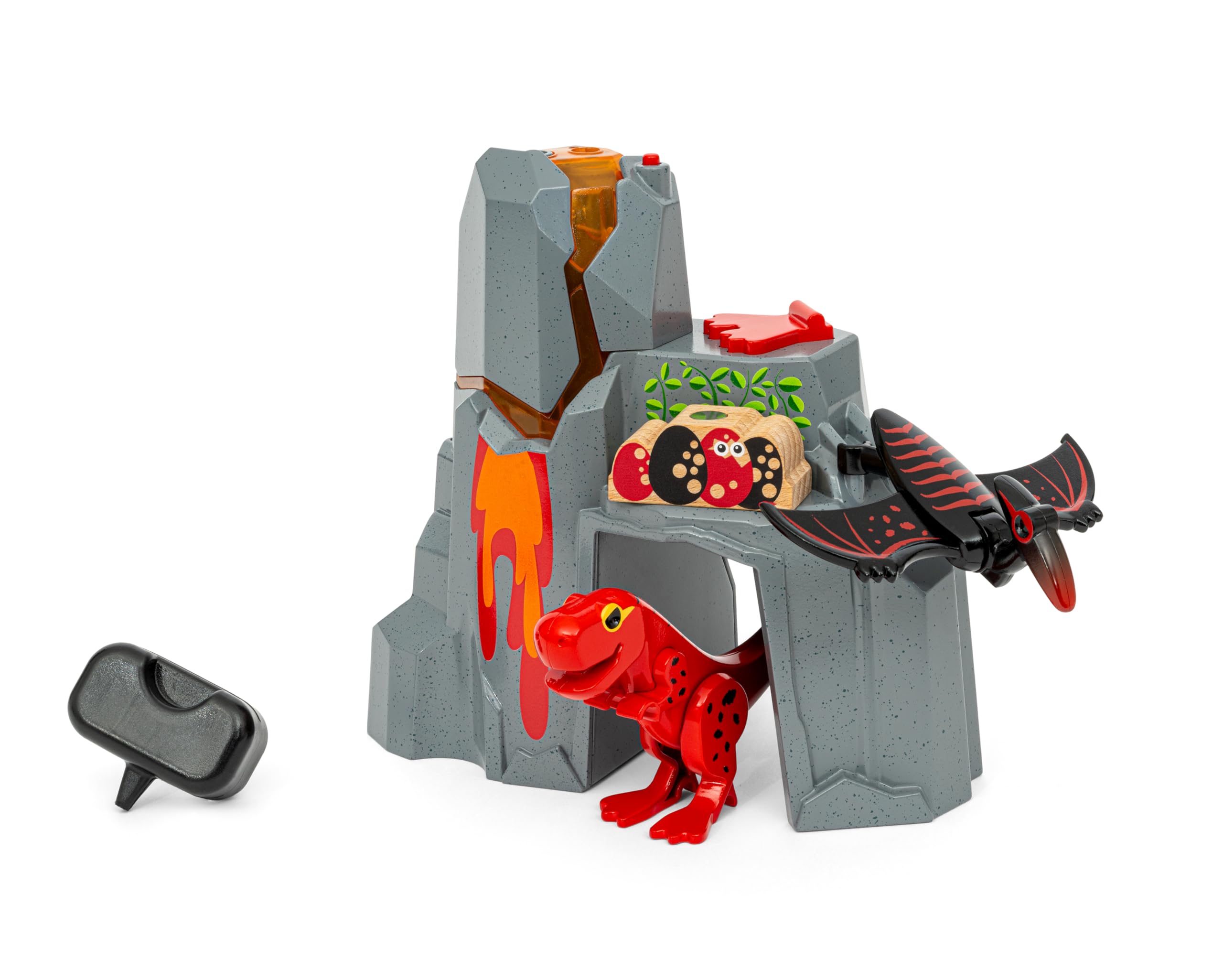 BRIO World Dinosaur Erupting Volcano Playset | Ages 3+ | Includes 2 Dinosaurs