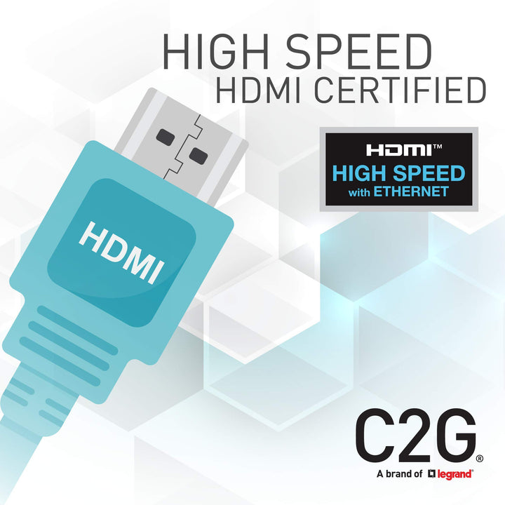 C2G 56783 High Speed HDMI Cable with Ethernet - 4K 60Hz Gold Plated, 2m