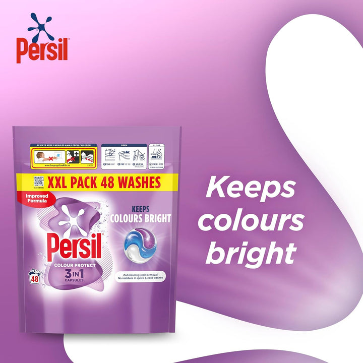 Persil - Colour Protect 3 in 1 Washing Capsules 48 Washes