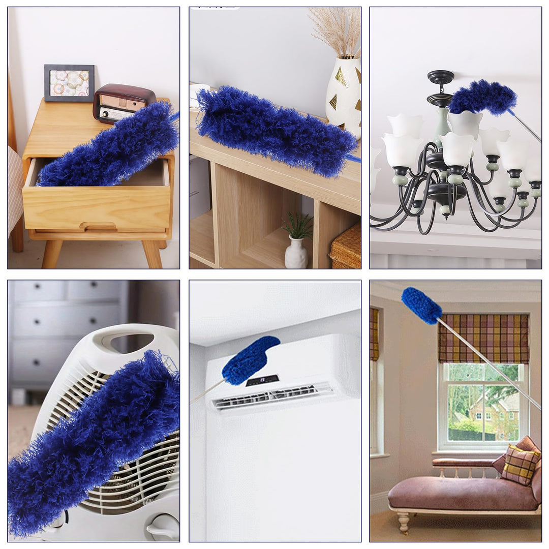 ASelected - Extendable Microfiber Duster with 108" Telescoping Pole