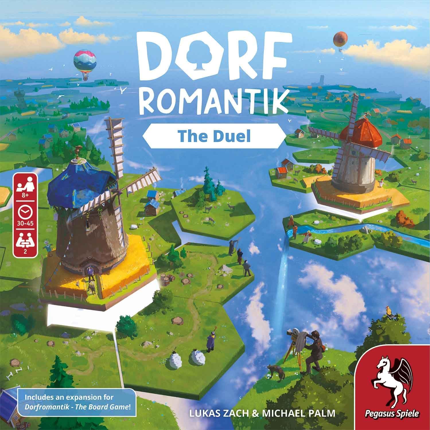 Pegasus Spiele Dorfromantik - Das Duell, englische Ausgabe, Brettspiel