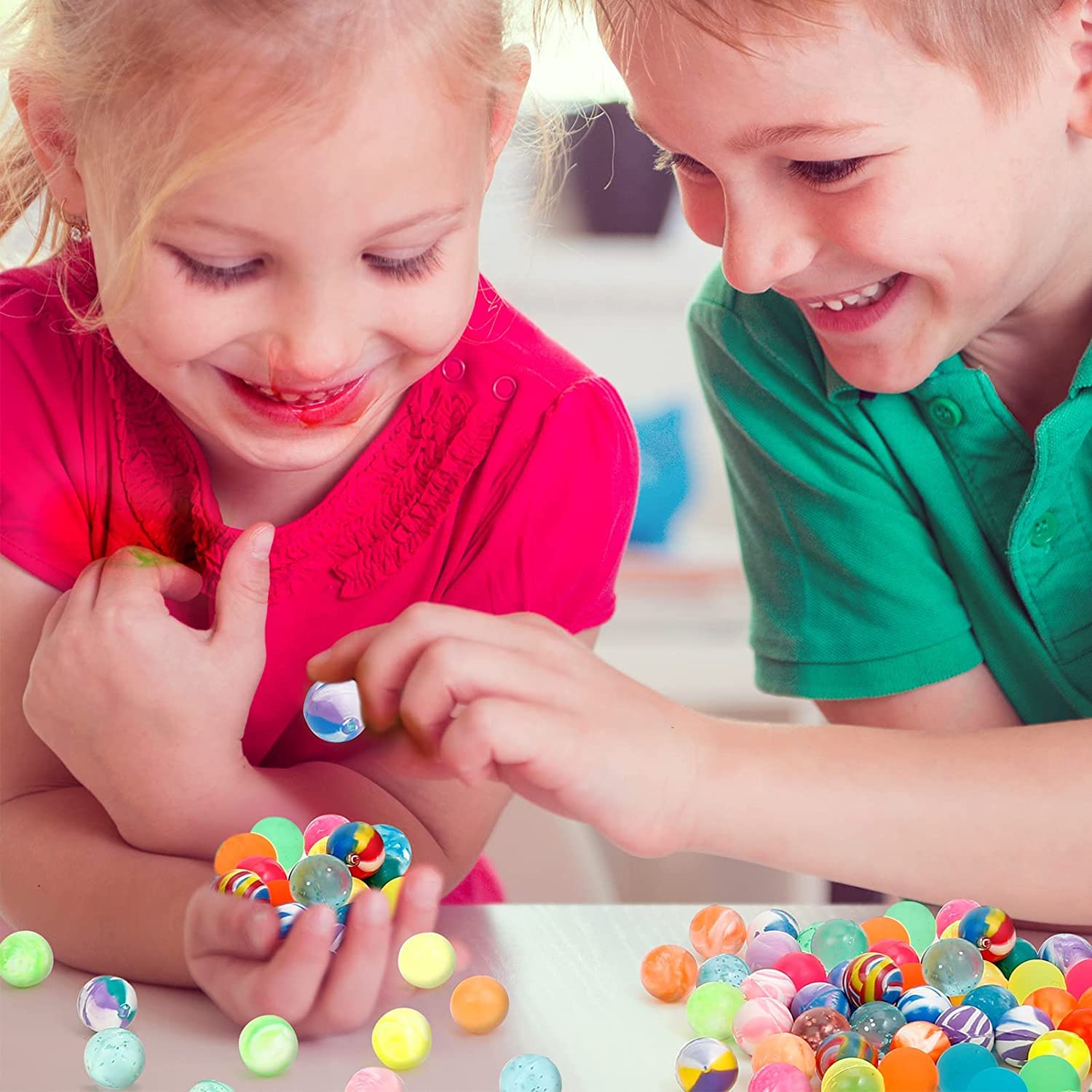 SHATCHI Bouncy Jet Balls - 10pk 27mm Rubber Bouncy Balls for Kids Party Favors 5