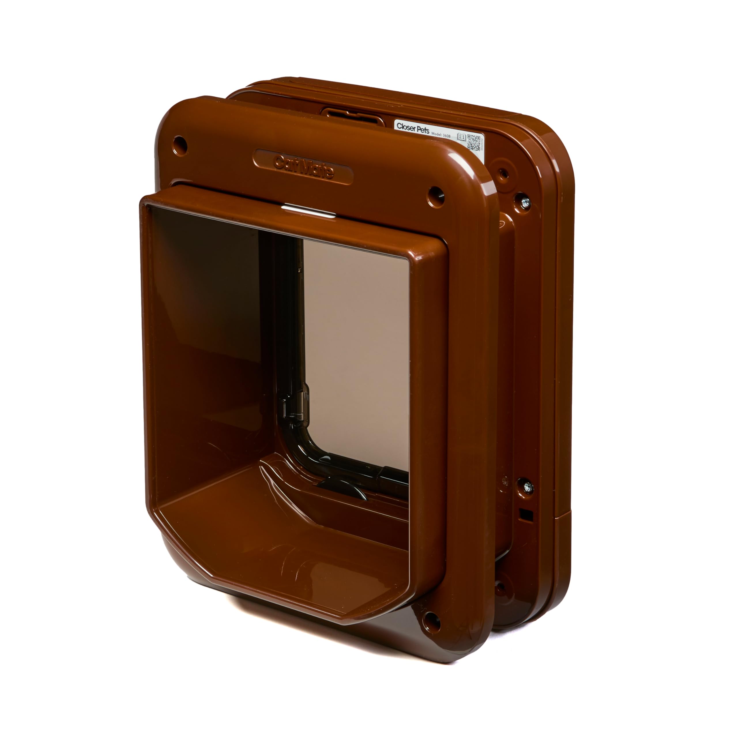 Cat Mate Microchip Activated Cat Flap (360) - Brown Plastic Frame | Up to 30 Cats 8