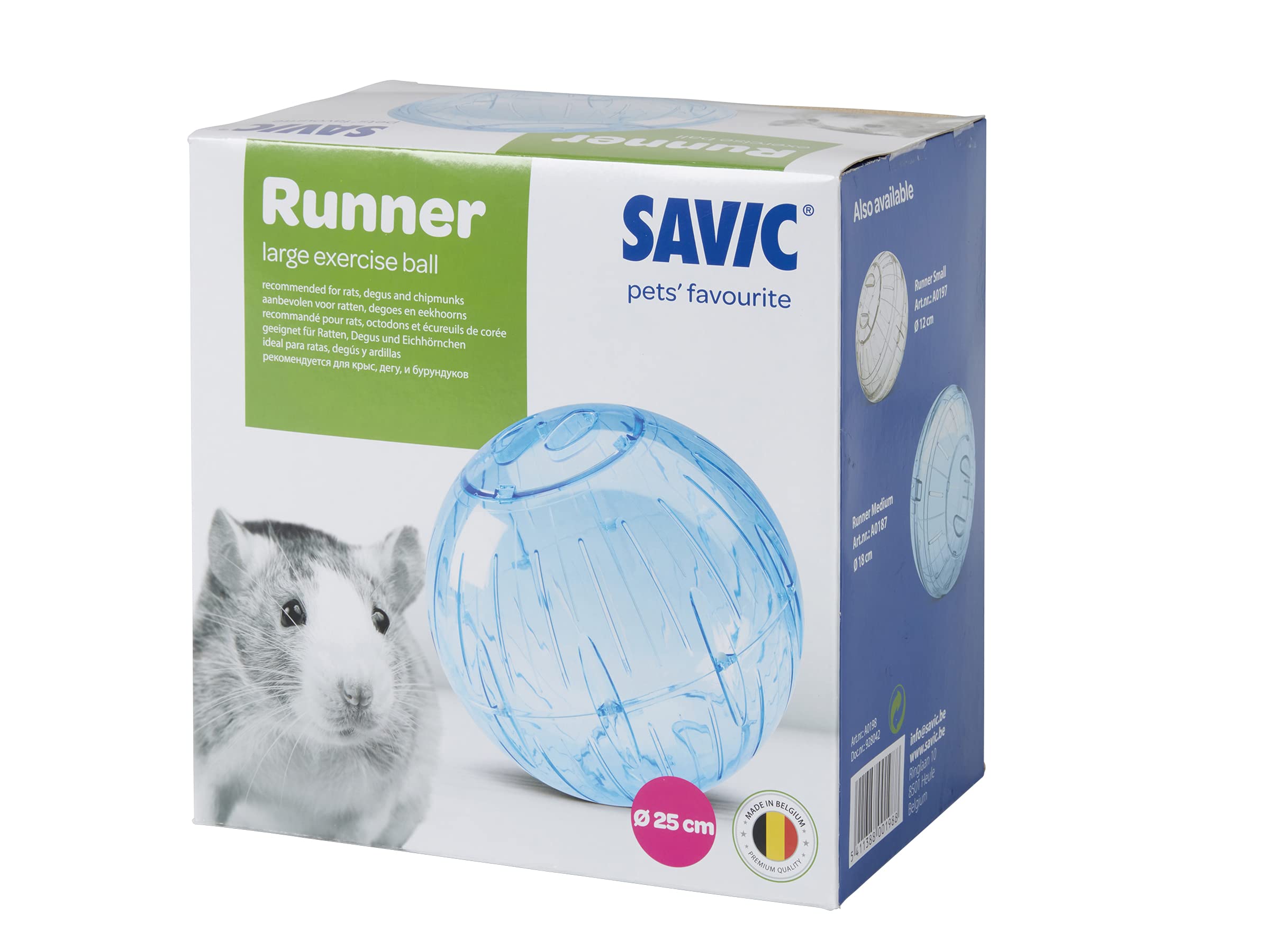 Savic Runner Large Exercise Ball - 25 cm Diameter | Durable Plastic for Rats & Ferrets 7