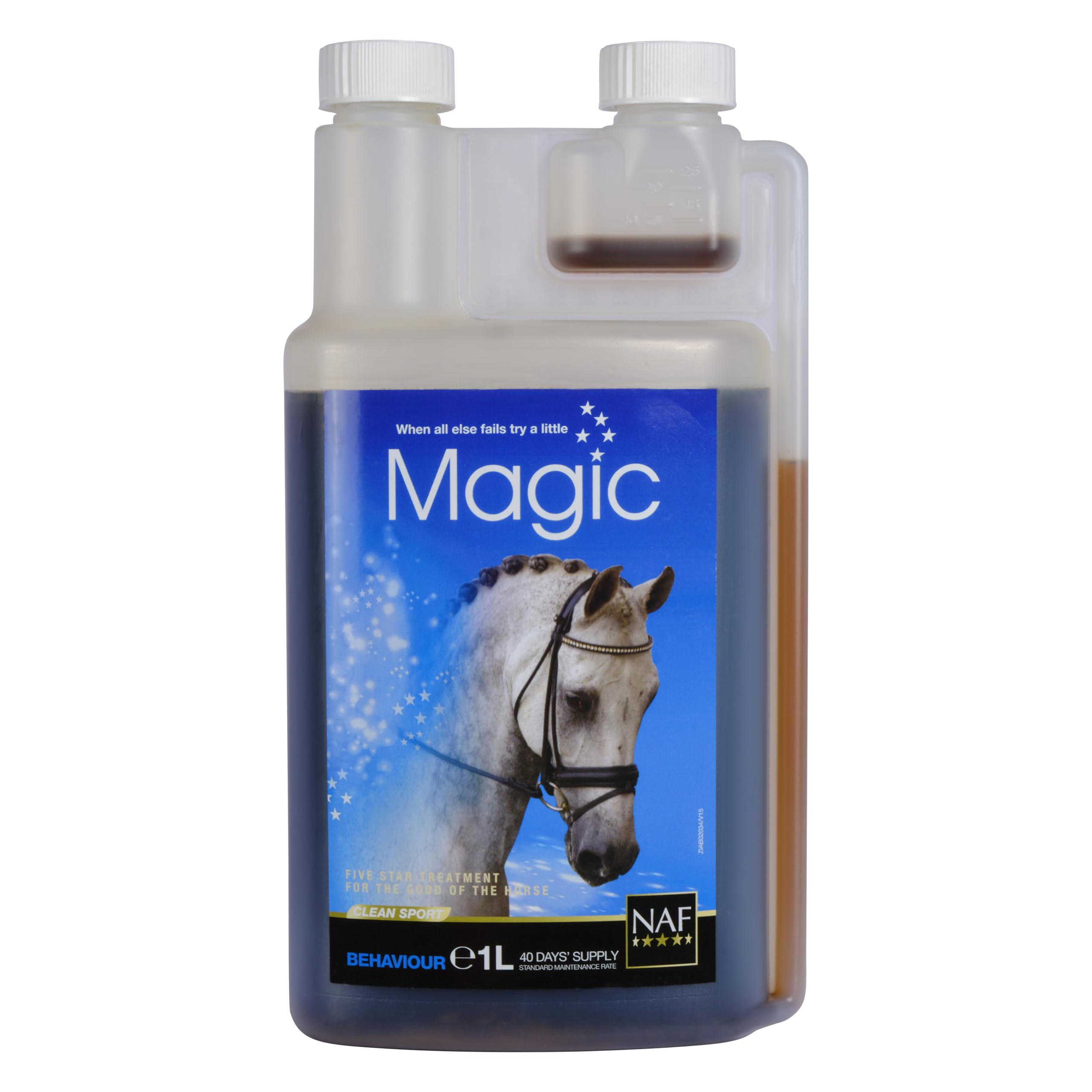 NAF Five Star Magic Liquid 1L - Magnesium-Based Calmer for Horses | Supports Nervous System 1