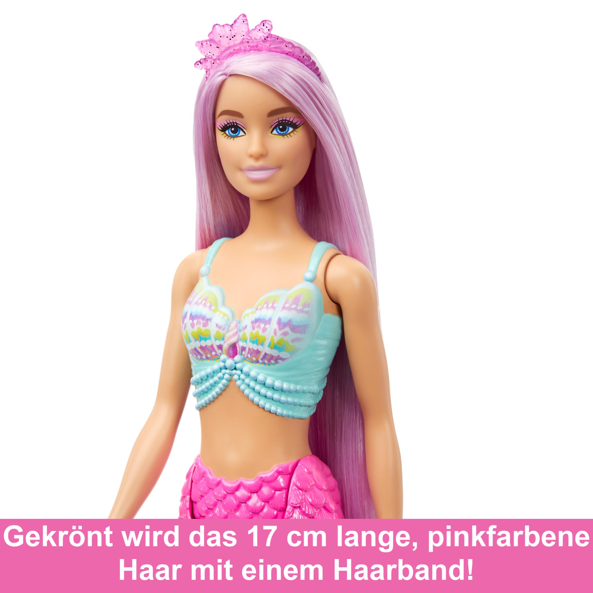 Barbie Mermaid Doll with 7-Inch Pink Fantasy Hair & Styling Accessories - Inspired by A Touch of Magic 2