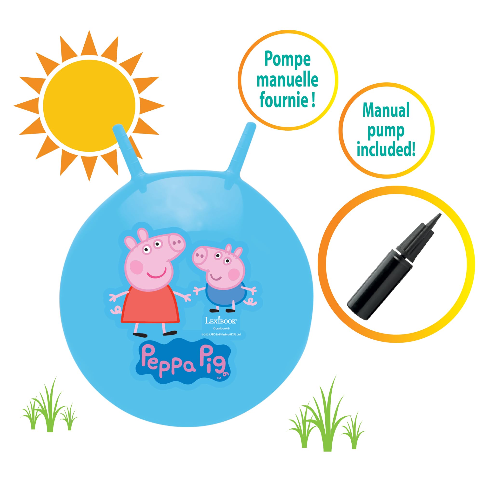 Peppa Pig Inflatable Hopper Ball - Fun Bouncing Toy for Kids 3 Years and Up 2