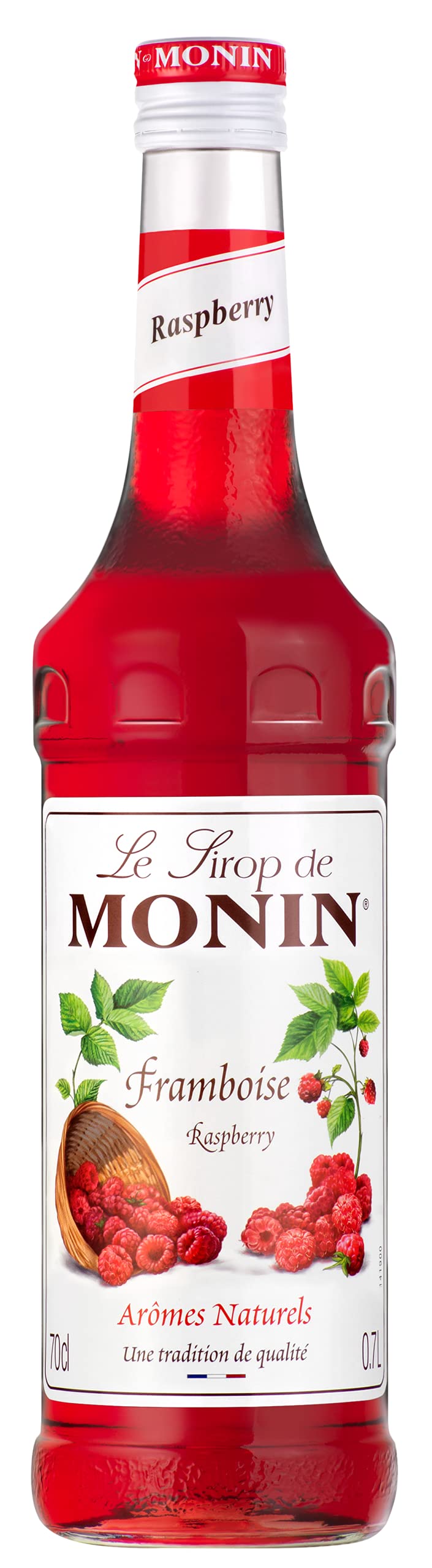 Monin Premium Raspberry Syrup - 700ml | Vegan, Natural Flavouring | Cocktails & Mocktails