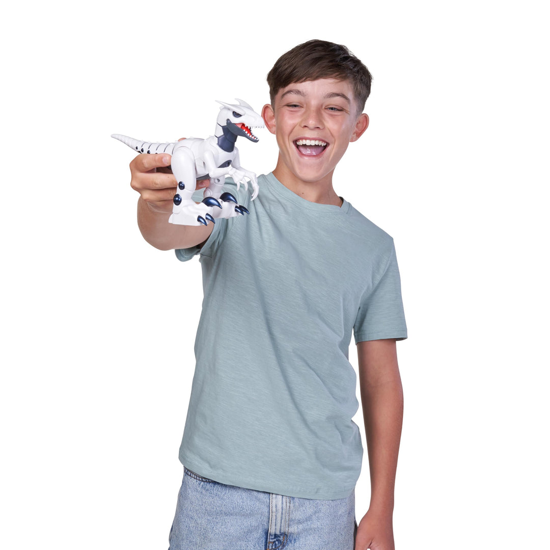 Robo Alive Dino Raptor Robotic Toy by ZURU - Electronic Dinosaur for Kids 3+