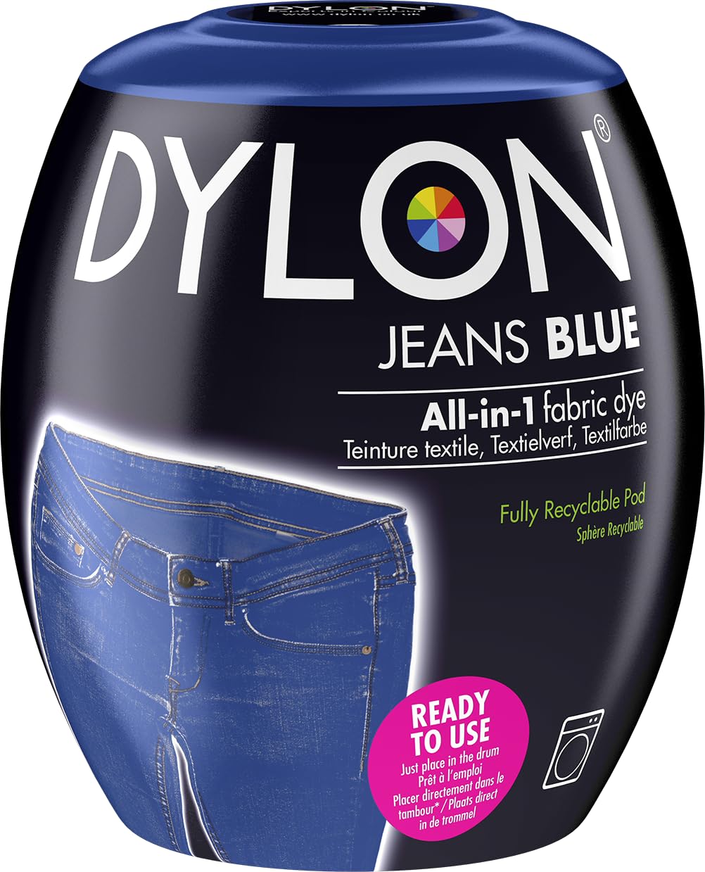 Dylon Textilfarbstoff-Pod für Waschmaschinen – Jeansblau, 350 g