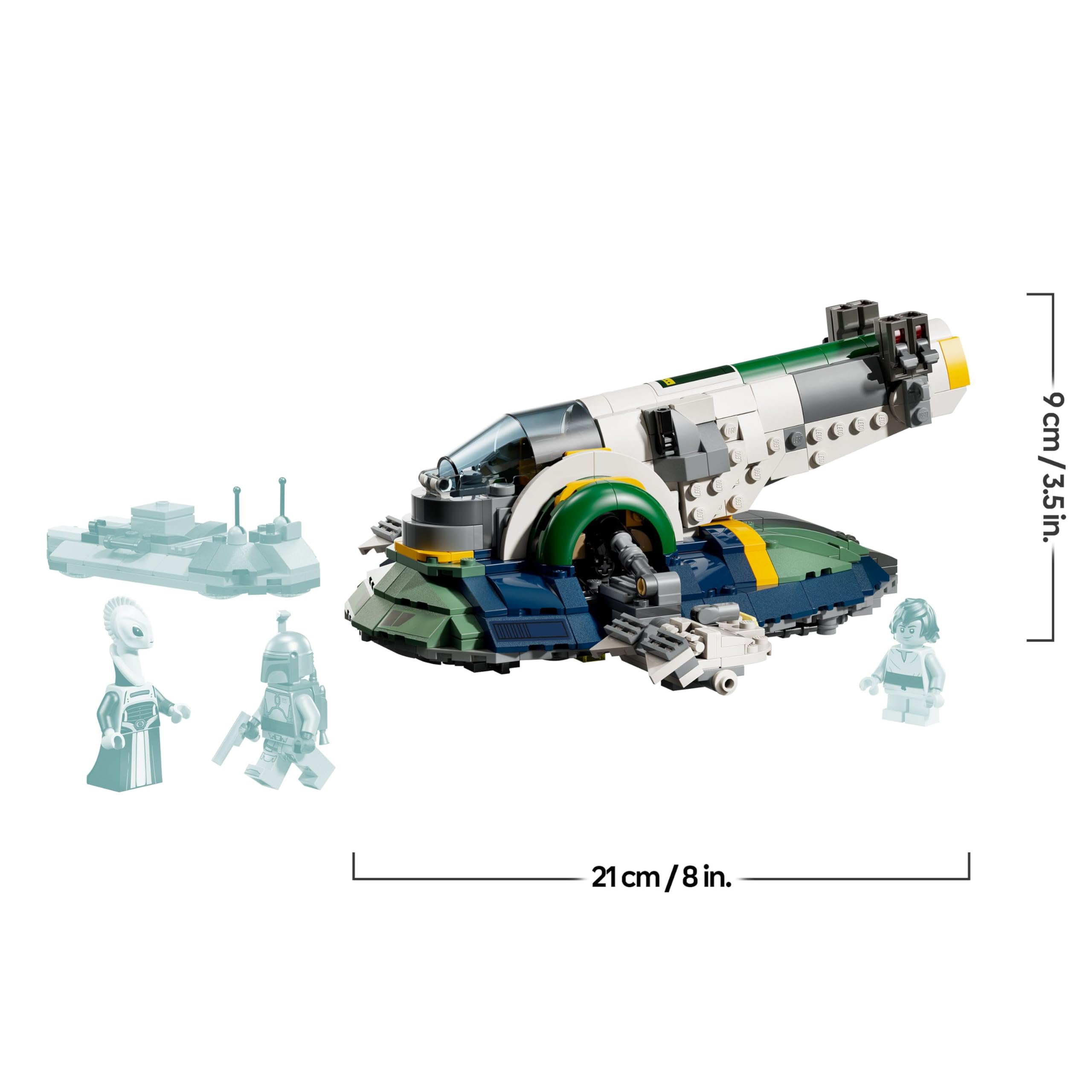 LEGO Star Wars 75433 Jango Fett's Starship Building Set for Ages 9+ | 3 Minifigures 7