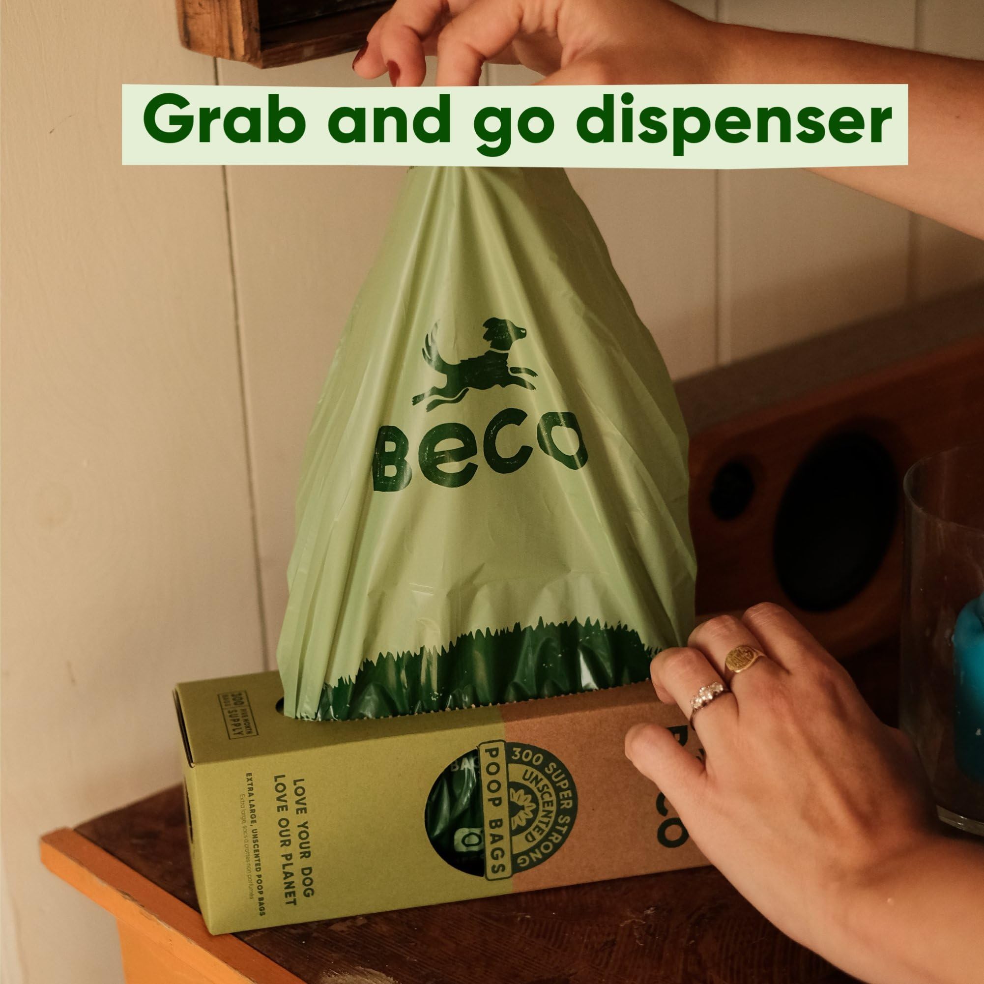Beco Strong & Large Poop Bags - 300 Bags (XL Roll) - Unscented Dog Poo Bags with Dispenser 5