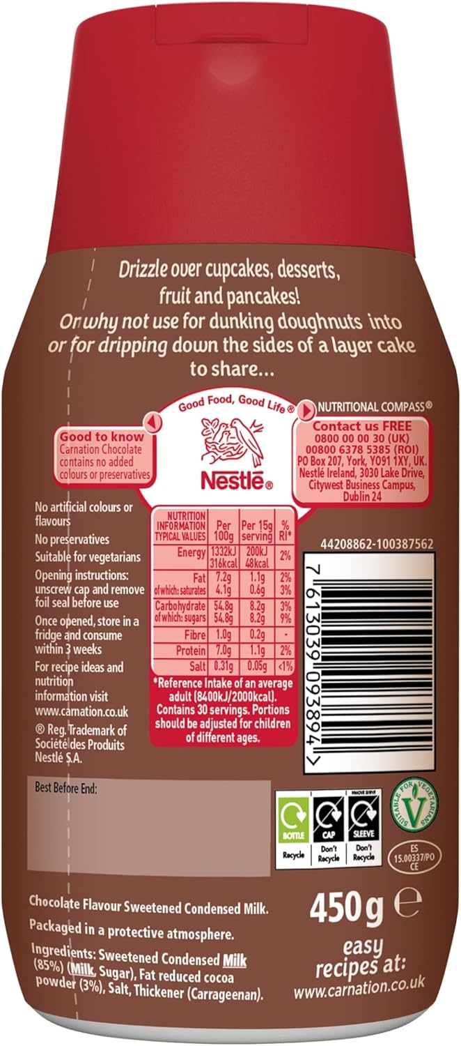 Carnation Drizzle Chocolate Sauce 450g