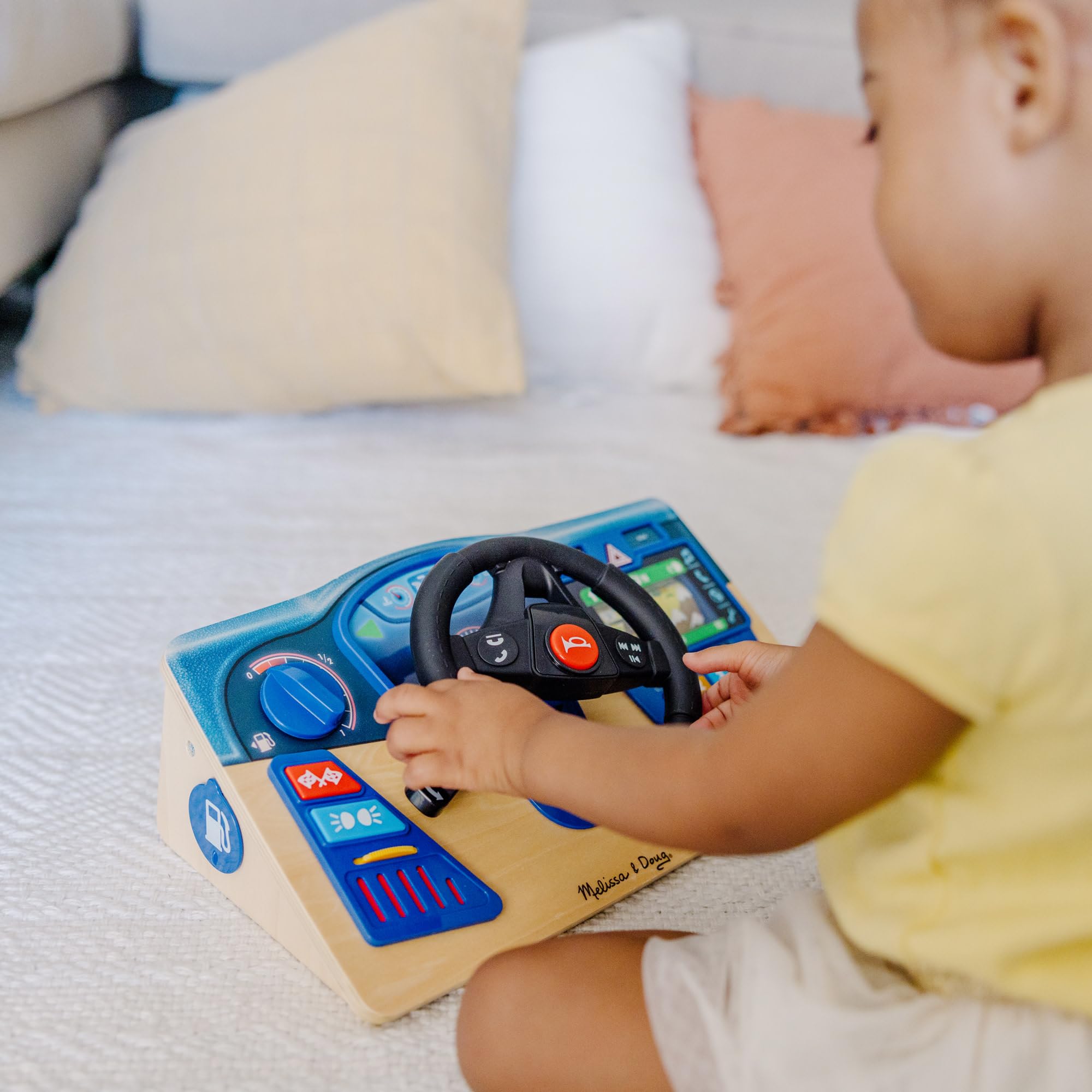Spin Master Wooden Dashboard Toy with Lights & Sound Effects | Ages 3-7 | Multicolor 7