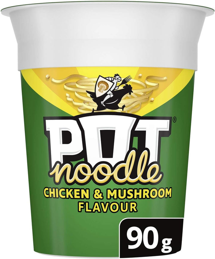 Pot Noodle Chicken & Mushroom Flavour, 12 Pack (12 x 90g)