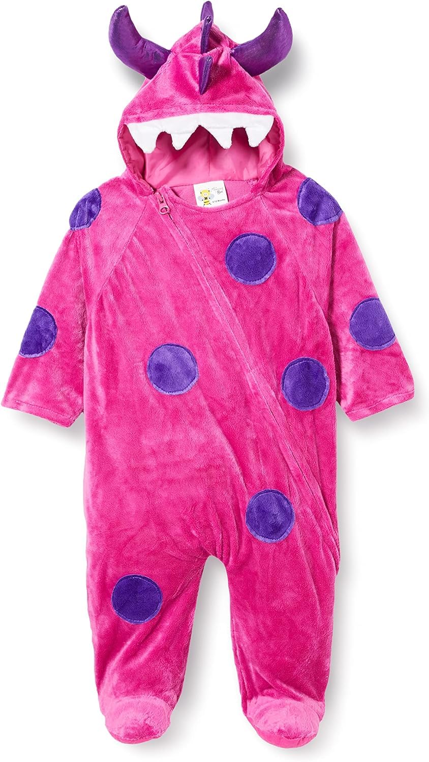 PRETEND TO BEE Dinosaur Monster Onesie - Pink and Purple Fancy Dress Costume for Kids 1
