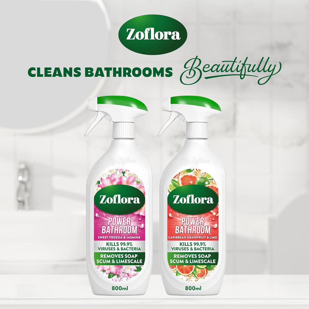 Zoflora Caribbean Grapefruit & Lime Power Bathroom Cleaner 800ml