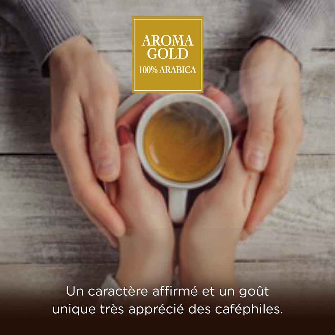 Kimbo Aroma Gold 250g Ground Coffee | 100% Arabica Italian Medium Dark Roast