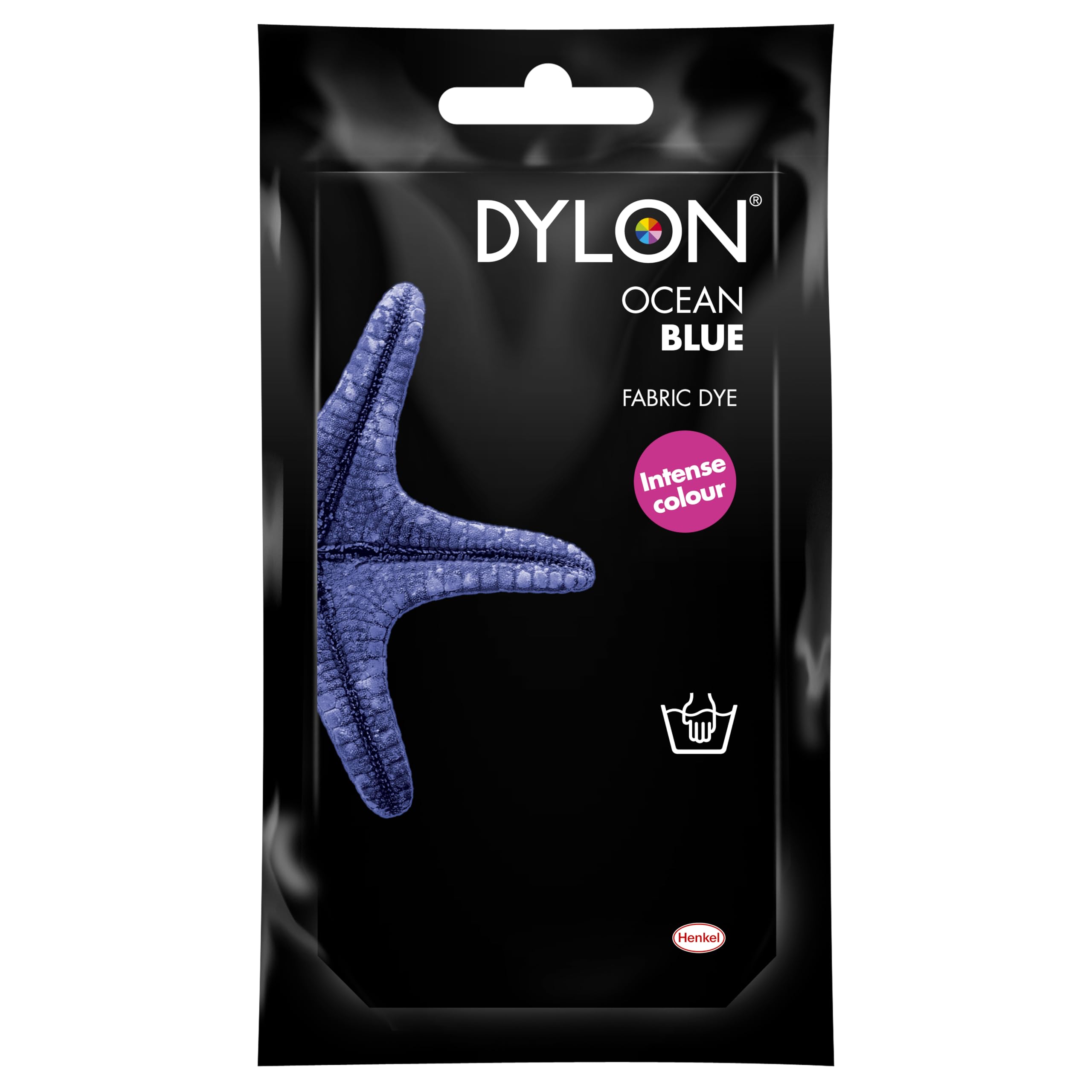 Dylon Hand Dye Sachet – Ozeanblaue Stofffarbe für Kleidung und Heimtextilien, 50 g