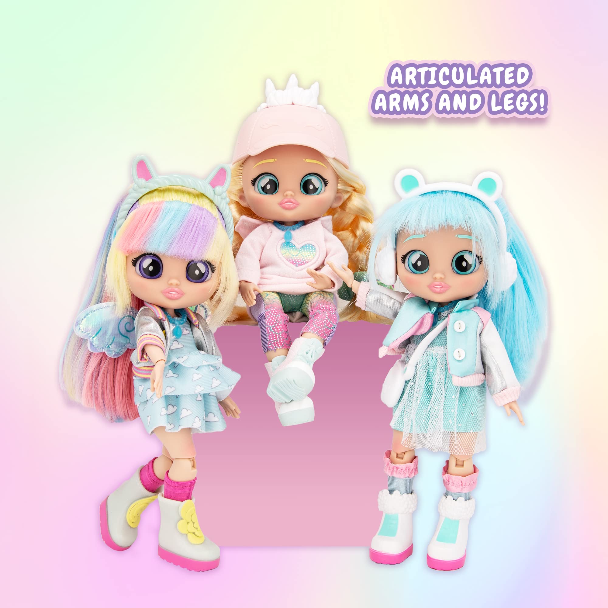 BFF by Cry Babies Kristal - Collectible Fashion Doll with Long Hair & 9 Accessories, Age 5+ 4
