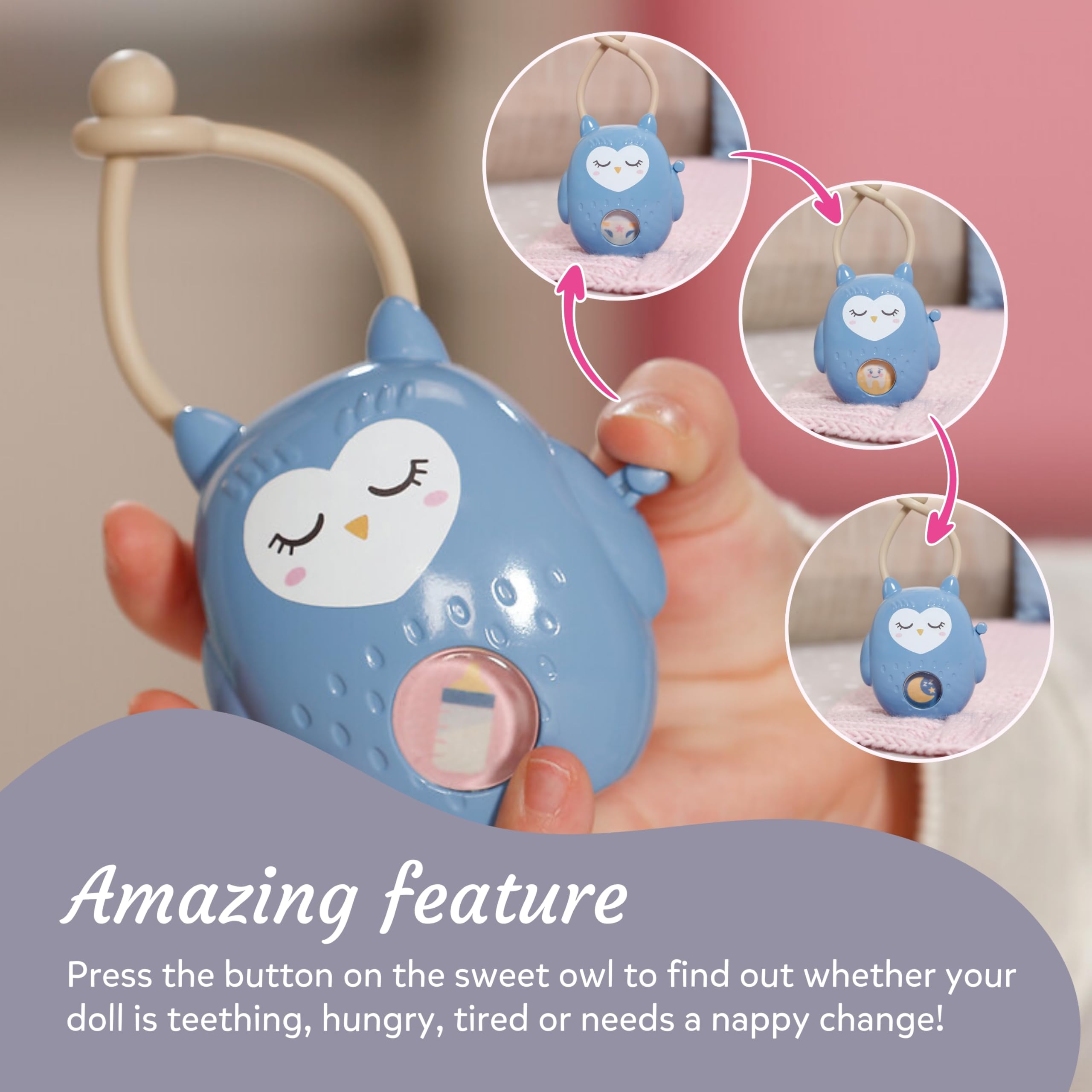 Baby Annabell Baby Care Set - 7-Piece Doll Accessories Playset for 36cm & 43cm Dolls