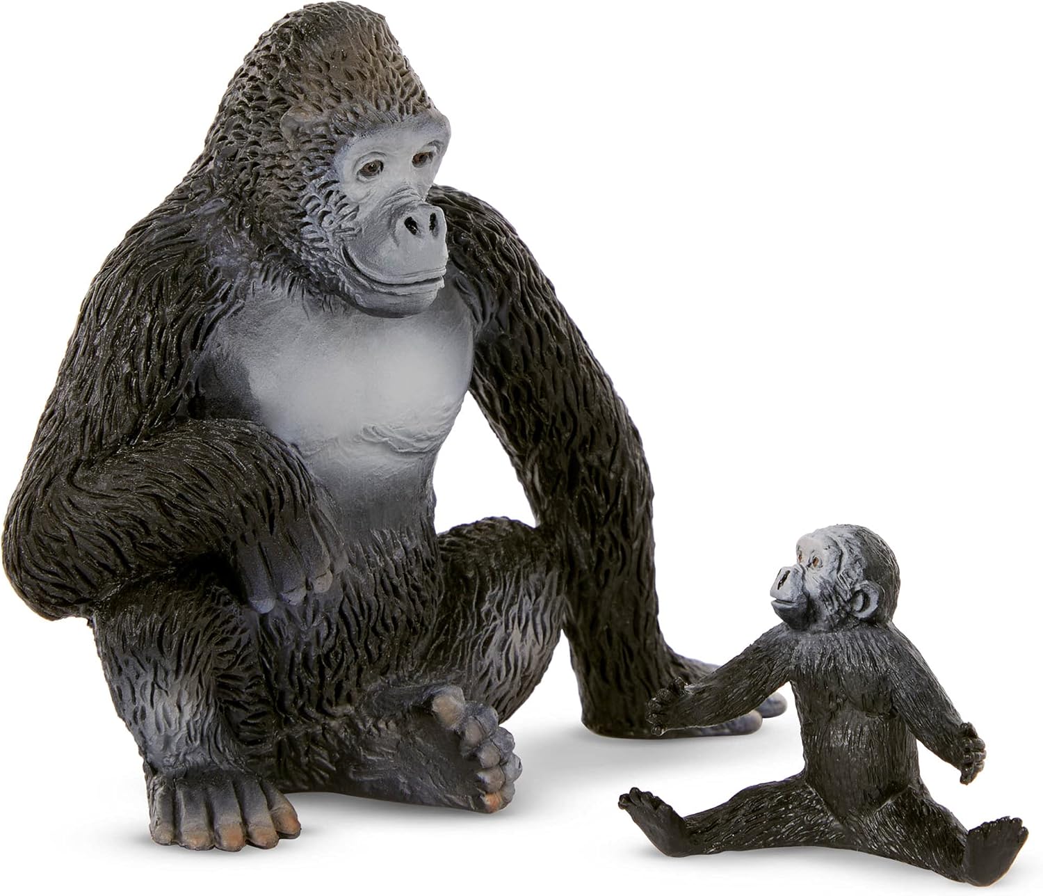 Terra by Battat Gorilla Family Playset - 4pc Realistic Animal Figures for Kids 3+ 2