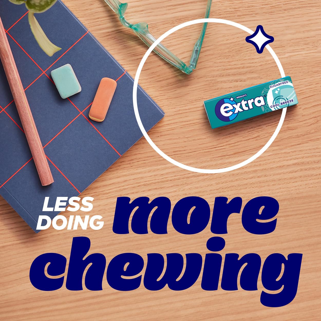 Extra Sugar Free Chewing Gum - Cool Breeze Flavour | 5 Packs of 10 Pieces 3