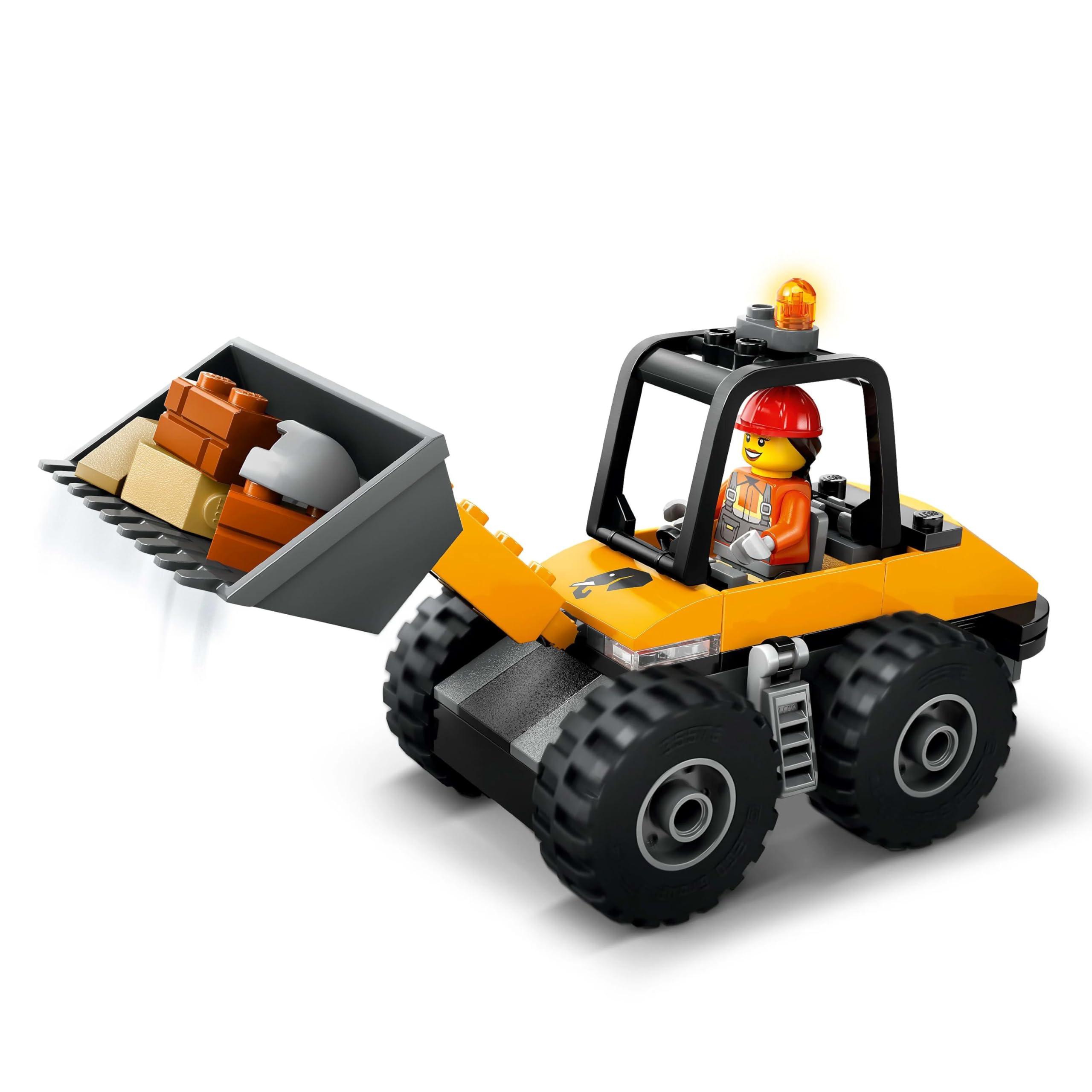 LEGO City Yellow Construction Wheel Loader Toy - Building Set for Kids 4+ 3