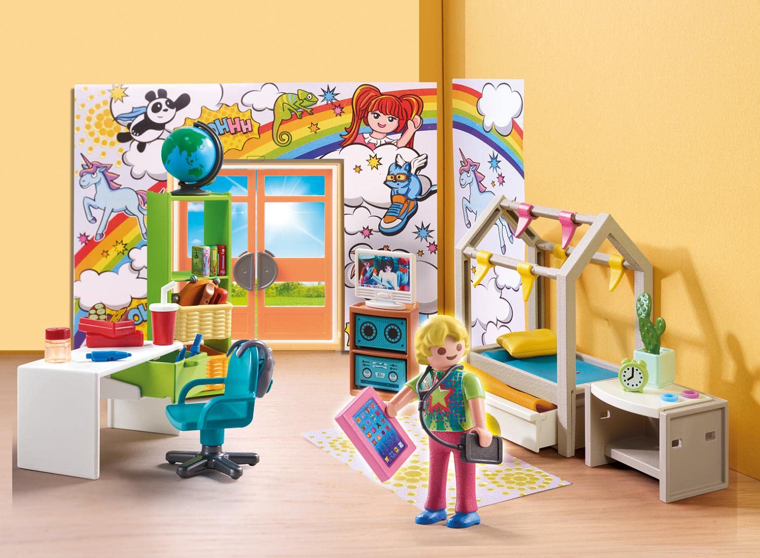 PLAYMOBIL City Life Deluxe Teenager's Room - 70-Piece Playset for Ages 4+ 4