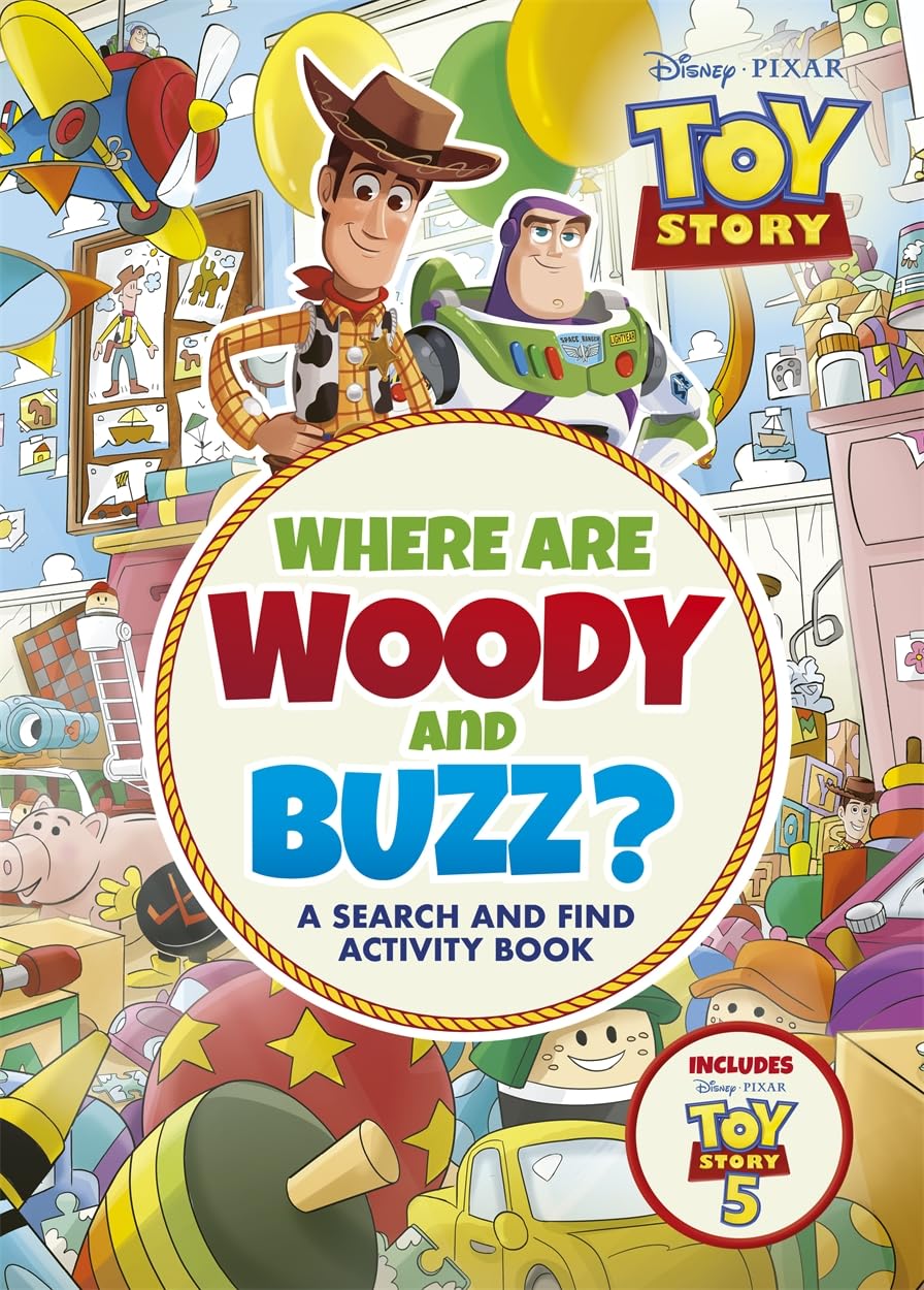 Studio Press Where are Woody and Buzz?: A Disney Pixar Toy Story Search and Find Activity Book | 40 Pages | Ages 4+ 1