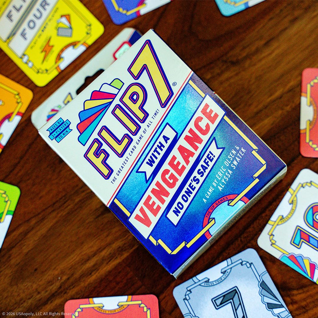 USAopoly Flip 7 With a Vengeance Party Card Game | Ages 8+ | 3+ Players 6