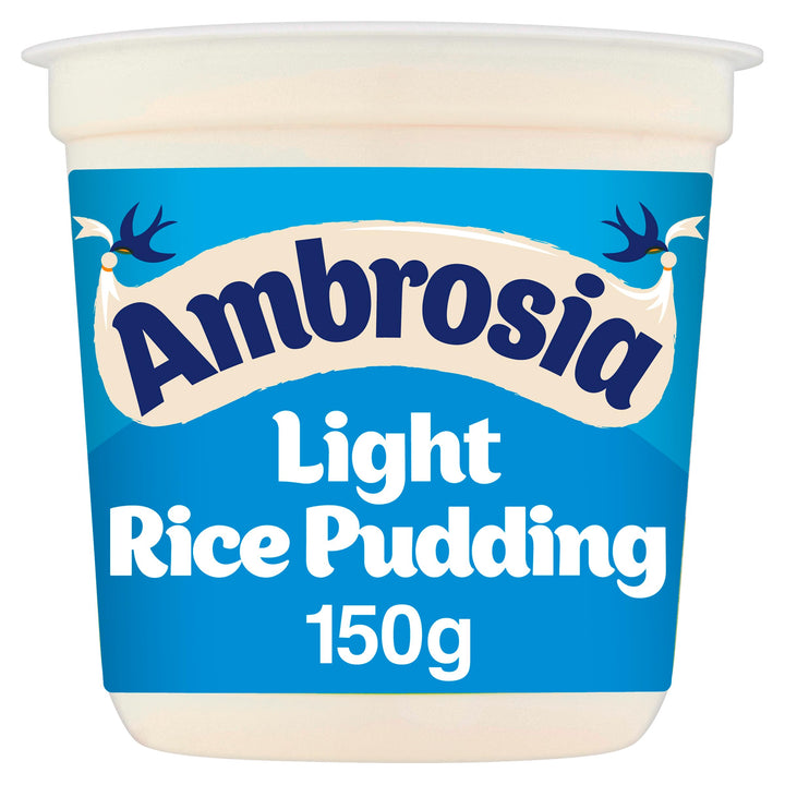 Ambrosia Light Devon Rice Pudding, 30% Less Sugar & Fat, Creamy Ready-to-Eat Dessert