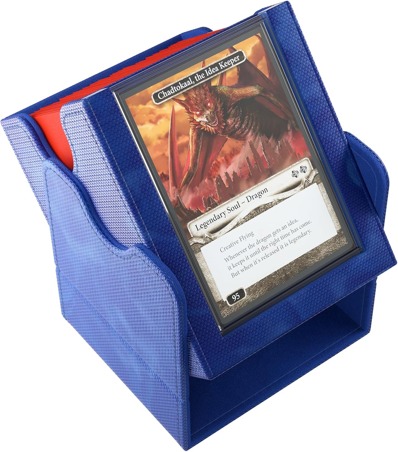 Gamegenic Magic: The Gathering Squire Plus 100+ XL Convertible Blue Commander Deck Box 3