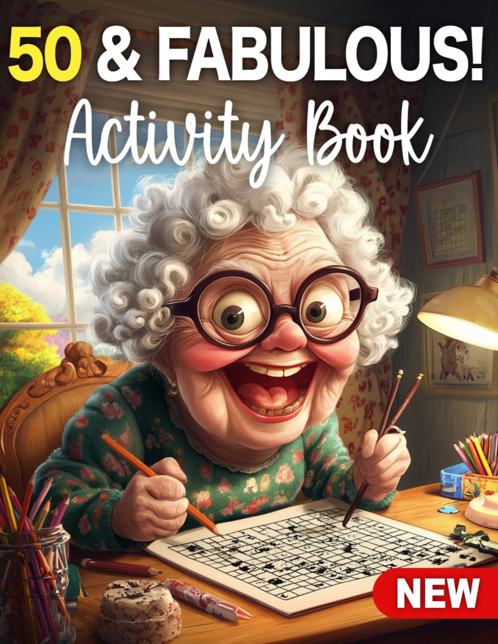 50 & Fabulous: 50th Birthday Gifts for Women Funny Activity Book by Chadi rawi | Paperback