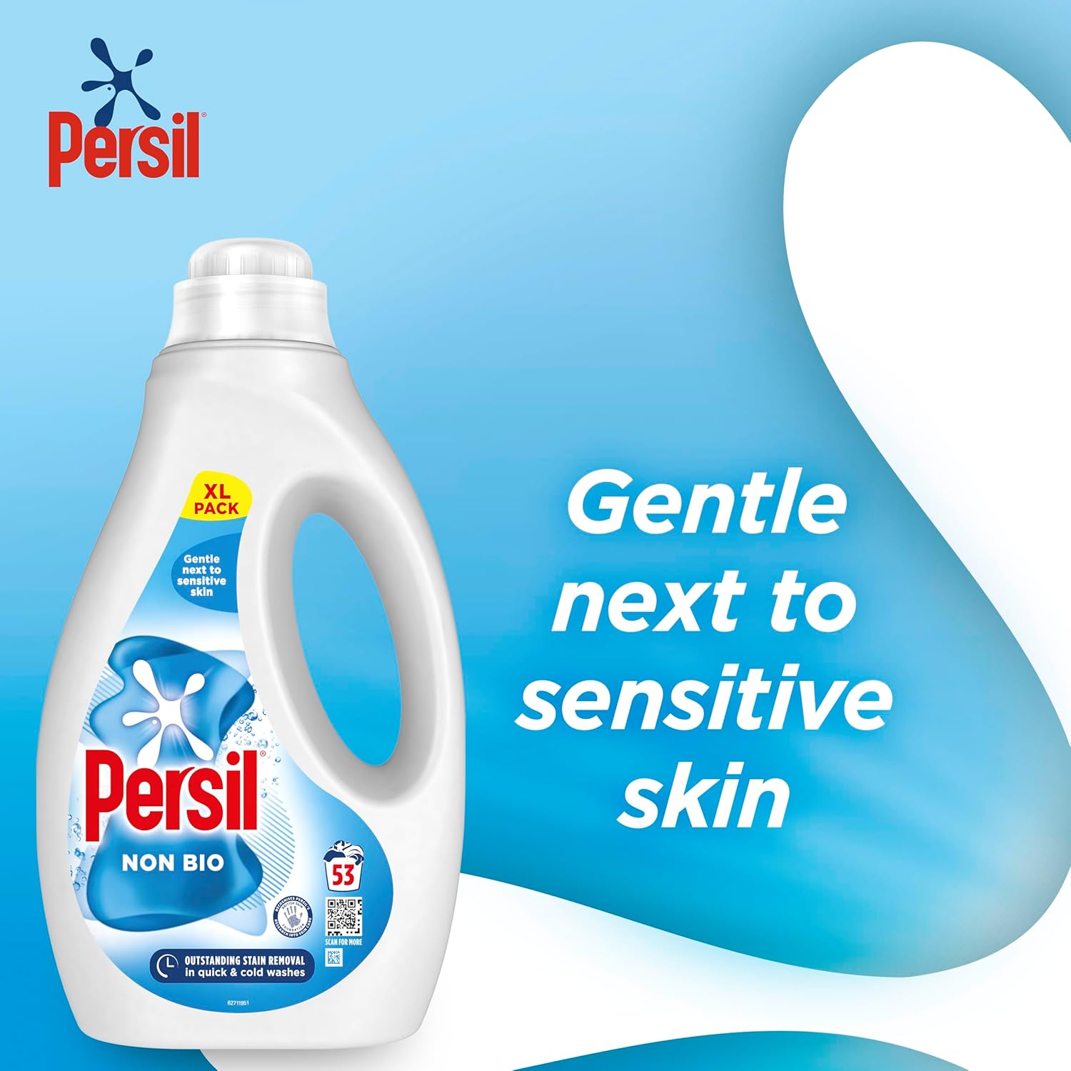 Persil - Non Bio Laundry Washing Liquid Detergent (1.43 kg) 3