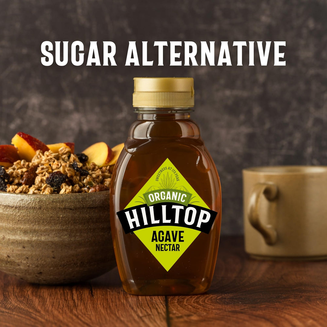 Hilltop Honey - Organic Agave Nectar Squeezy Bottle 330g