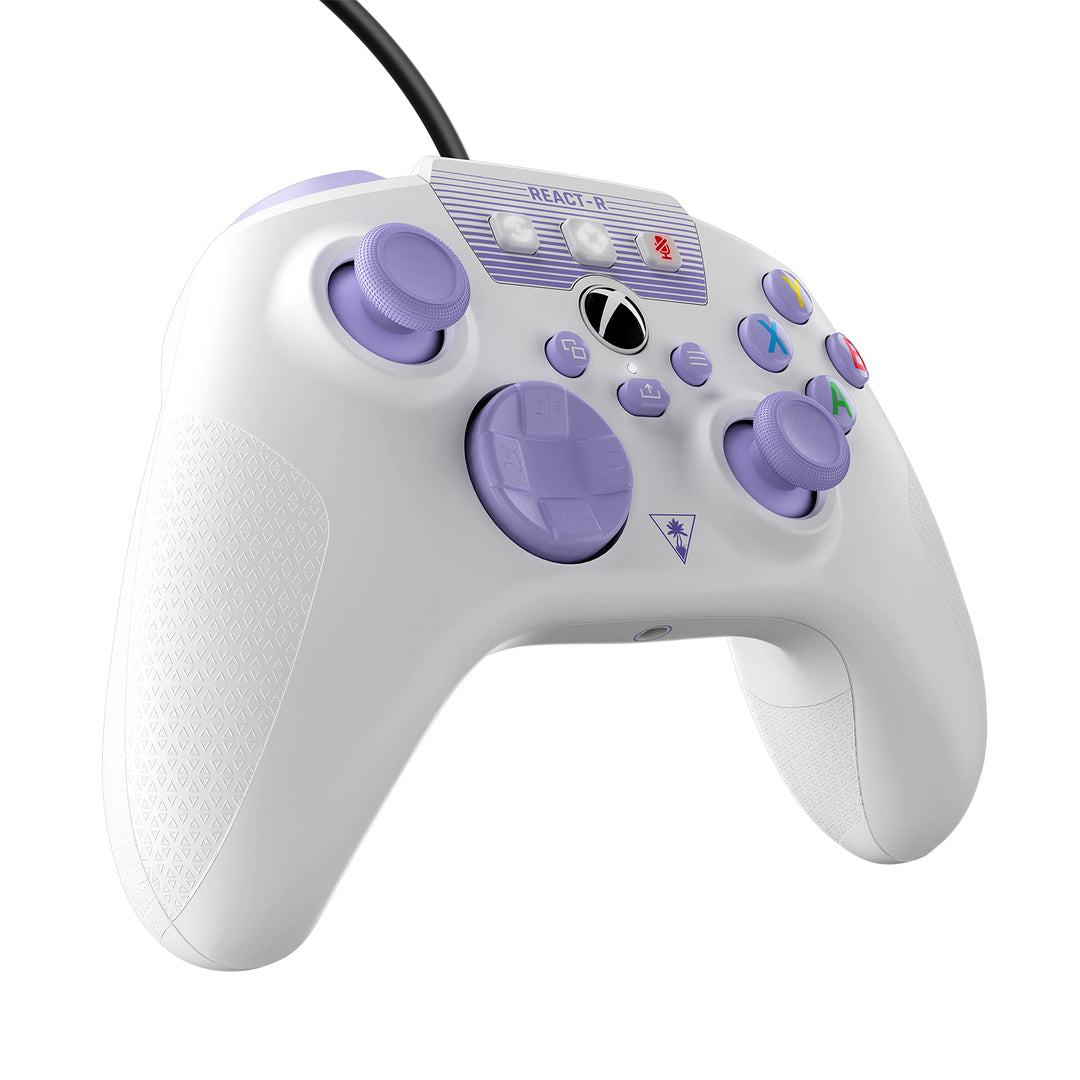 Turtle Beach REACT-R Controller White/Purple – Xbox Series X|S, Xbox One, PC