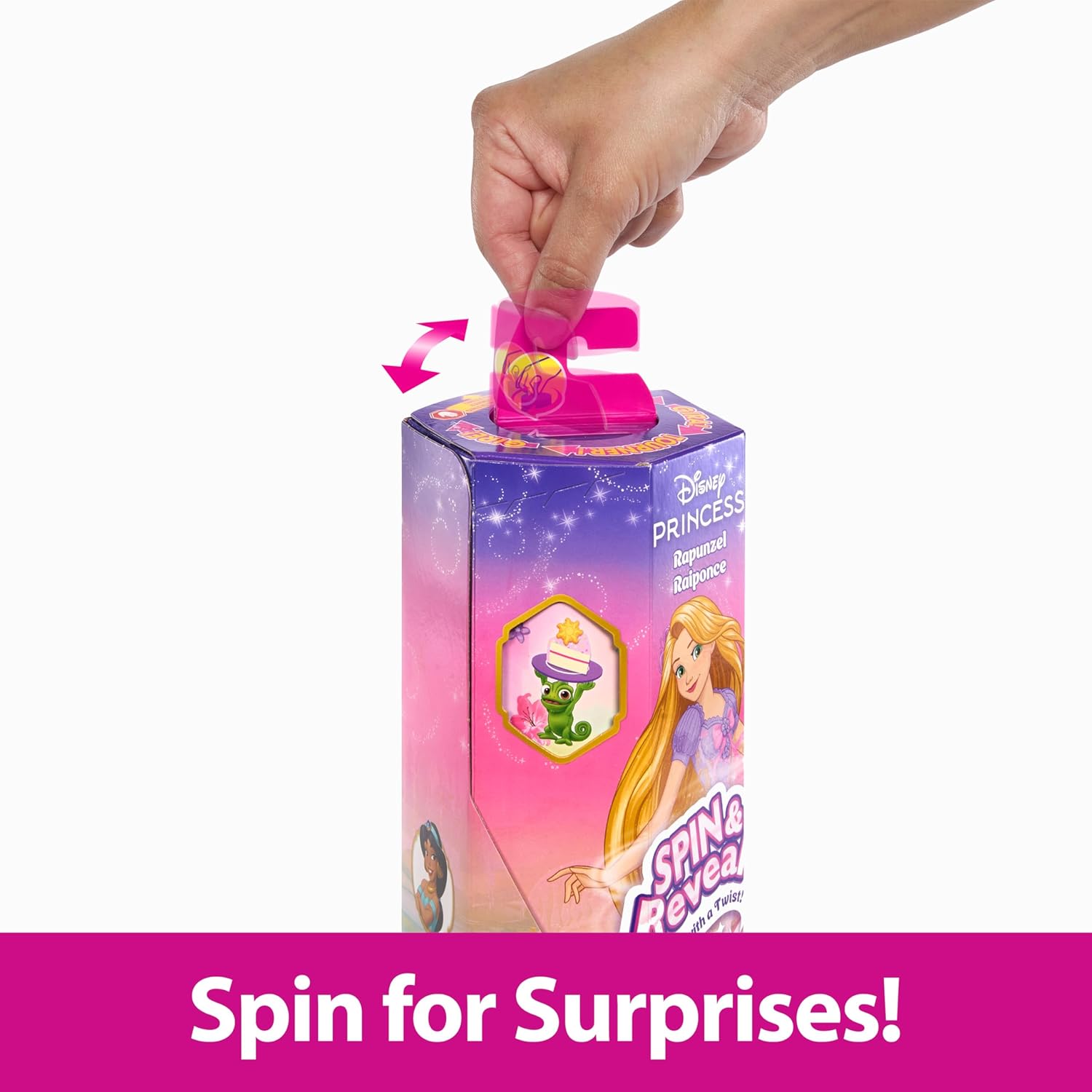 Mattel Disney Princess Rapunzel Fashion Doll Set - Spin & Reveal Playset for Kids 3