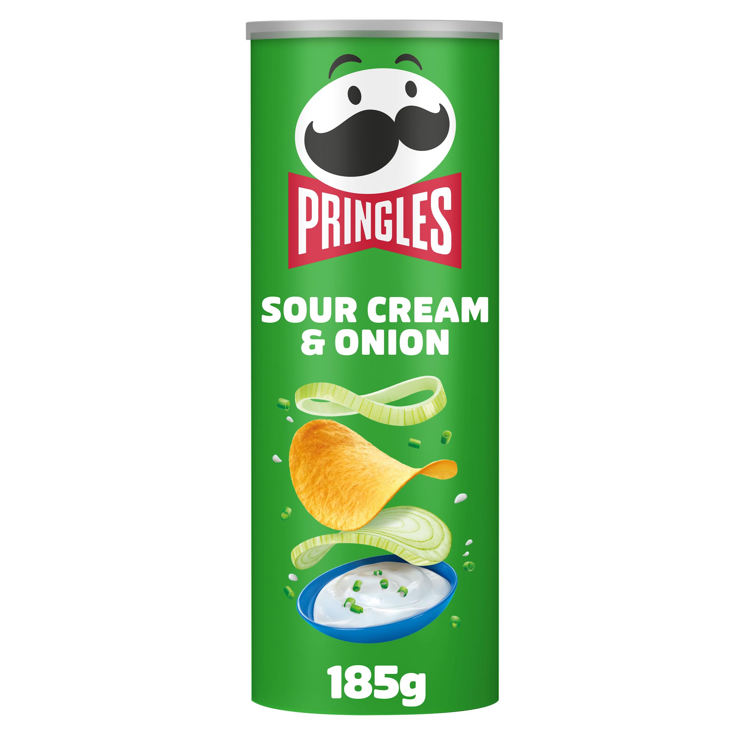 Pringles Sour Cream & Onion Crisps - Stacking Crisps | 185g 1
