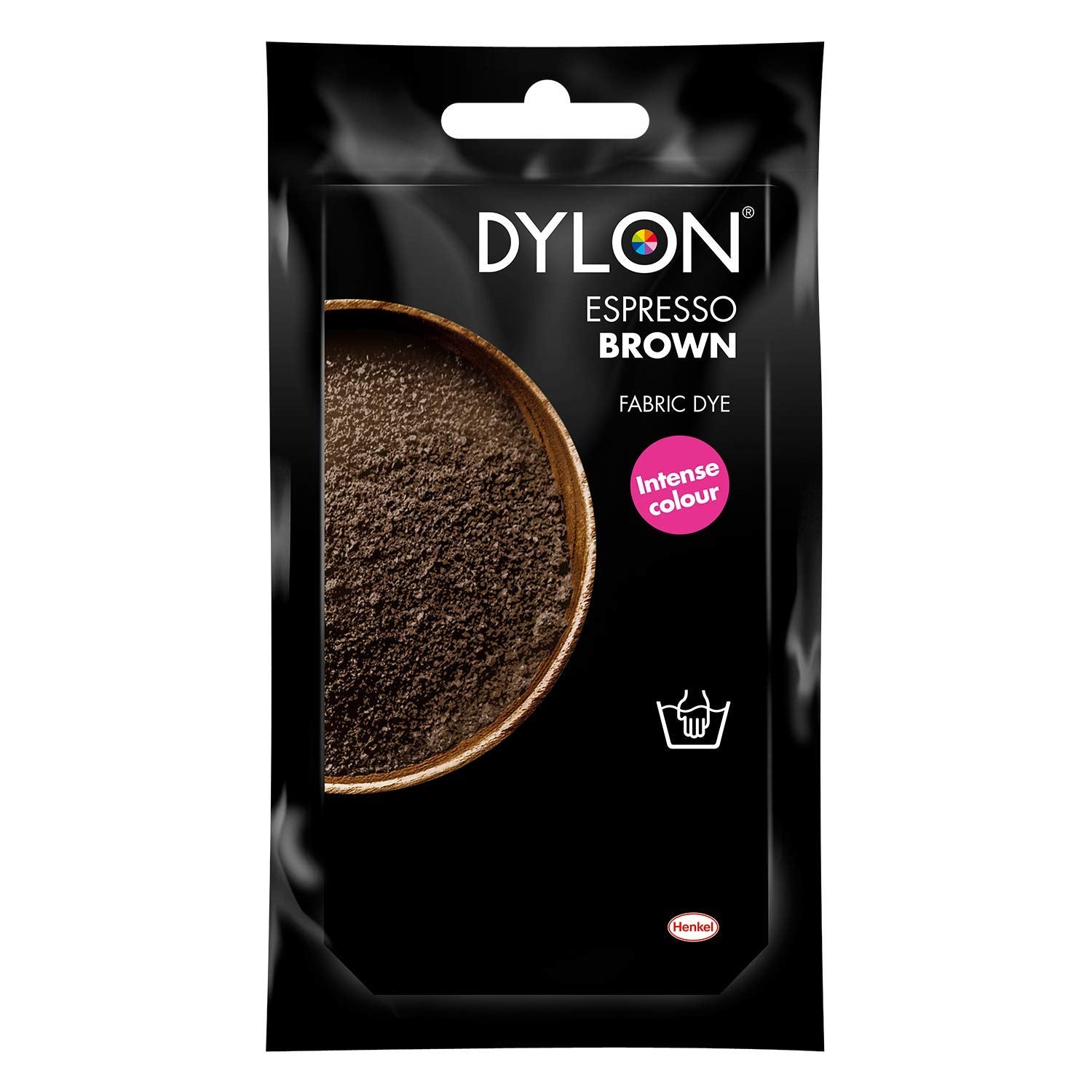 Dylon - Handfärbebeutel für Stoffe, Espressobraun, 50 g