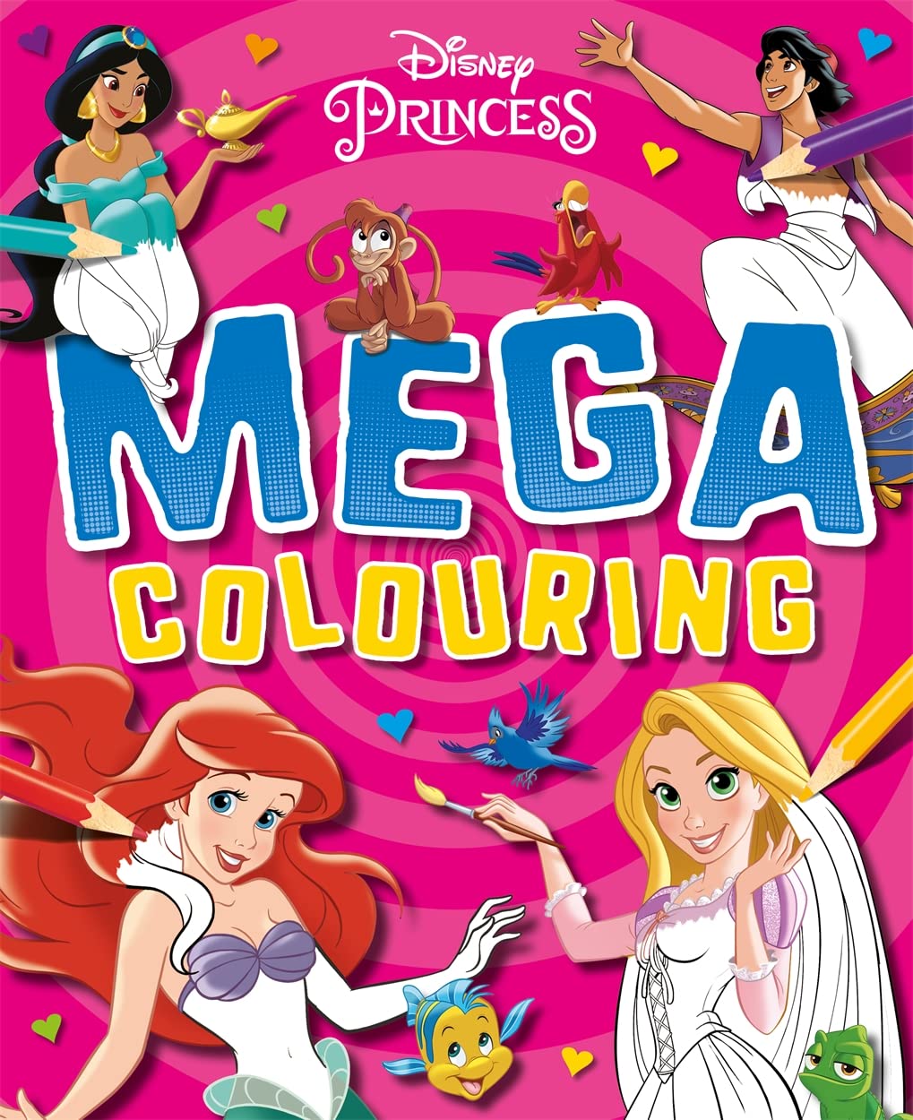 Disney Princess: Mega Colouring - 160 Pages | Paperback | Ages 4-6 1