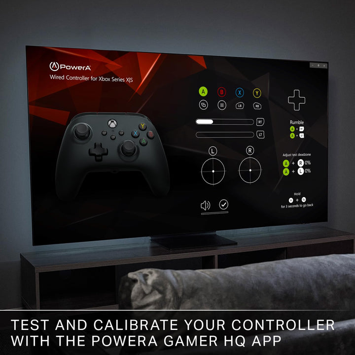 PowerA Wired Controller for Xbox Series X|S, Xbox One, PC - Officially Licensed with Dual Rumble, Immersive Triggers, 10ft USB-C Cable
