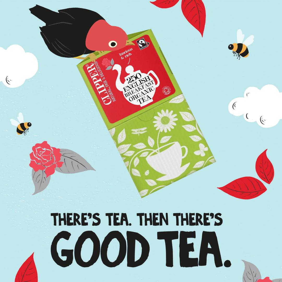 Clipper - Organic English Breakfast Tea Bags 250 Individually Wrapped