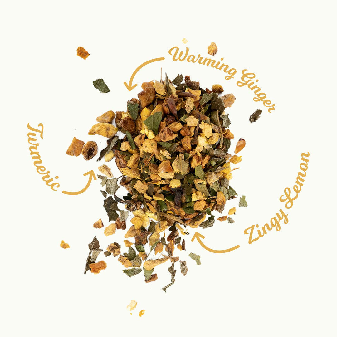 Good Earth Ginger, Turmeric and Lemon Herbal Tea, 15 Biodegradable Tea Bags