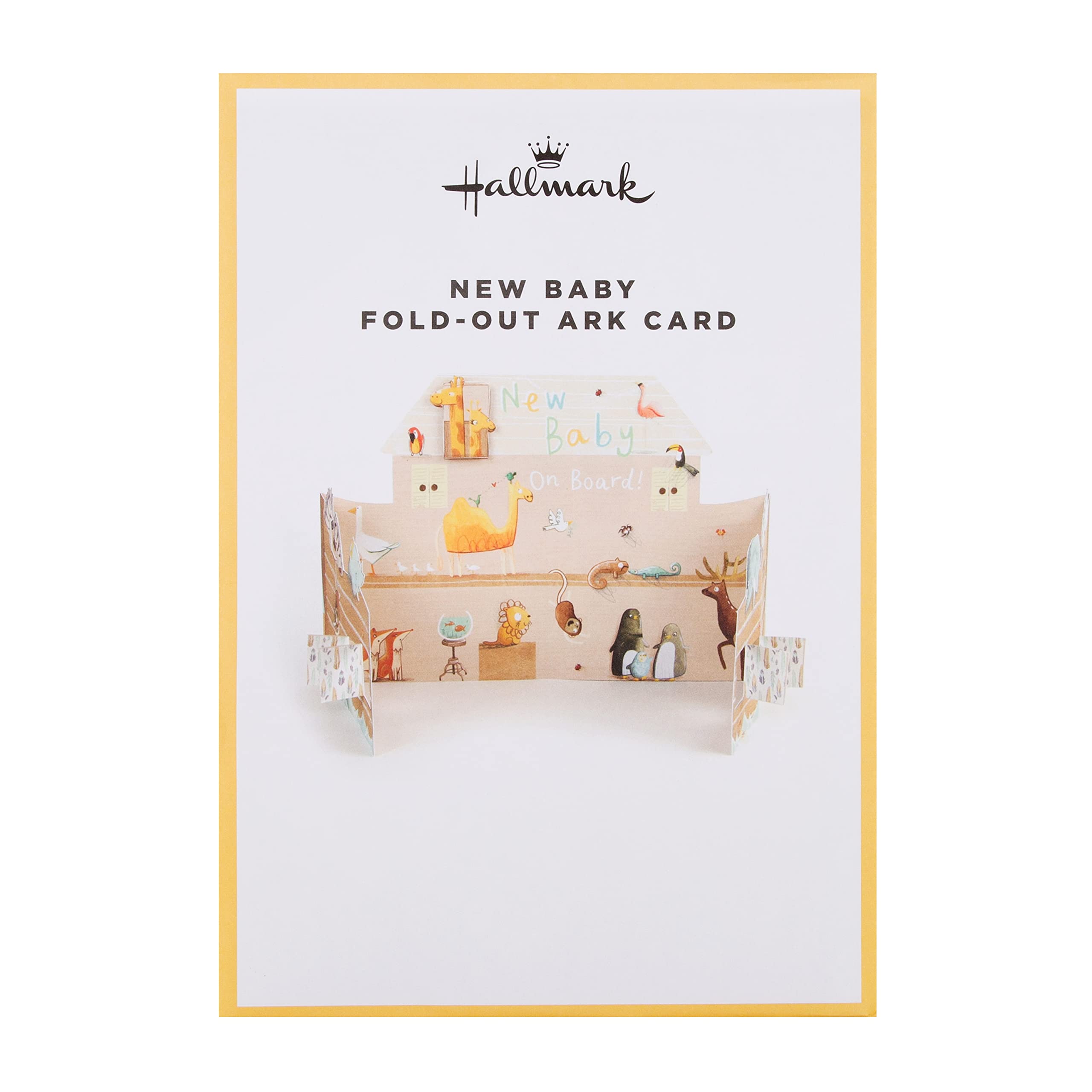 Hallmark New Baby Congratulations Card - 3D Fold-Out Animal Ark Design | 15.9cm x 22.8cm 8