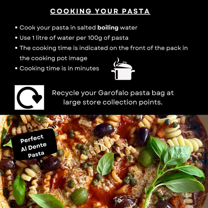 Garofalo Riccioli 500 g - Italian Short Pasta Made with Durum Wheat Semolina
