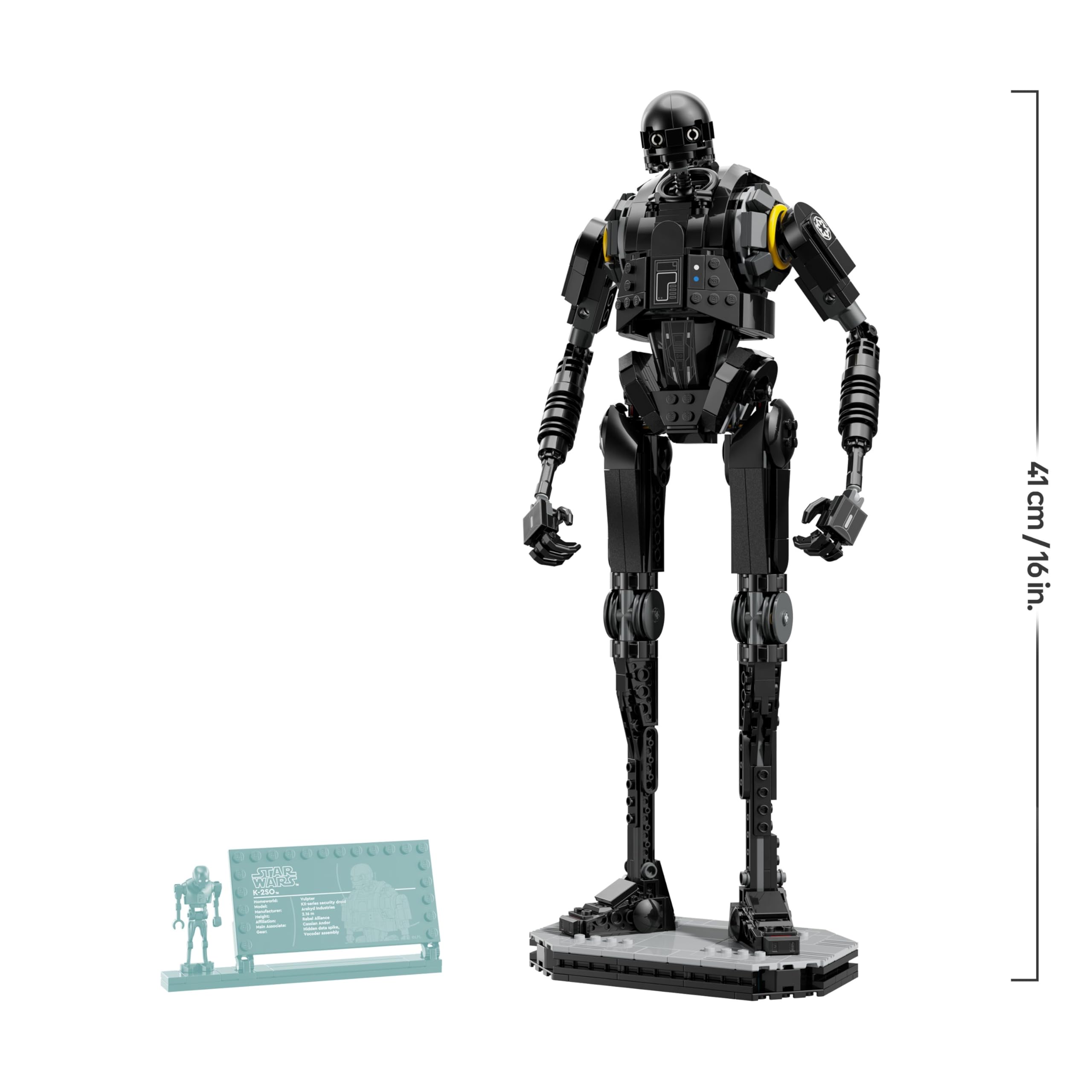 LEGO Star Wars 75434 K-2SO Security Droid Figure | Buildable Display Model for Ages 10+ 7